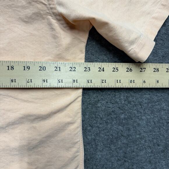 Polo Ralph Lauren Blake Shirt Mens Medium Orange Button Down Short Sleeve - Picture 4 of 5